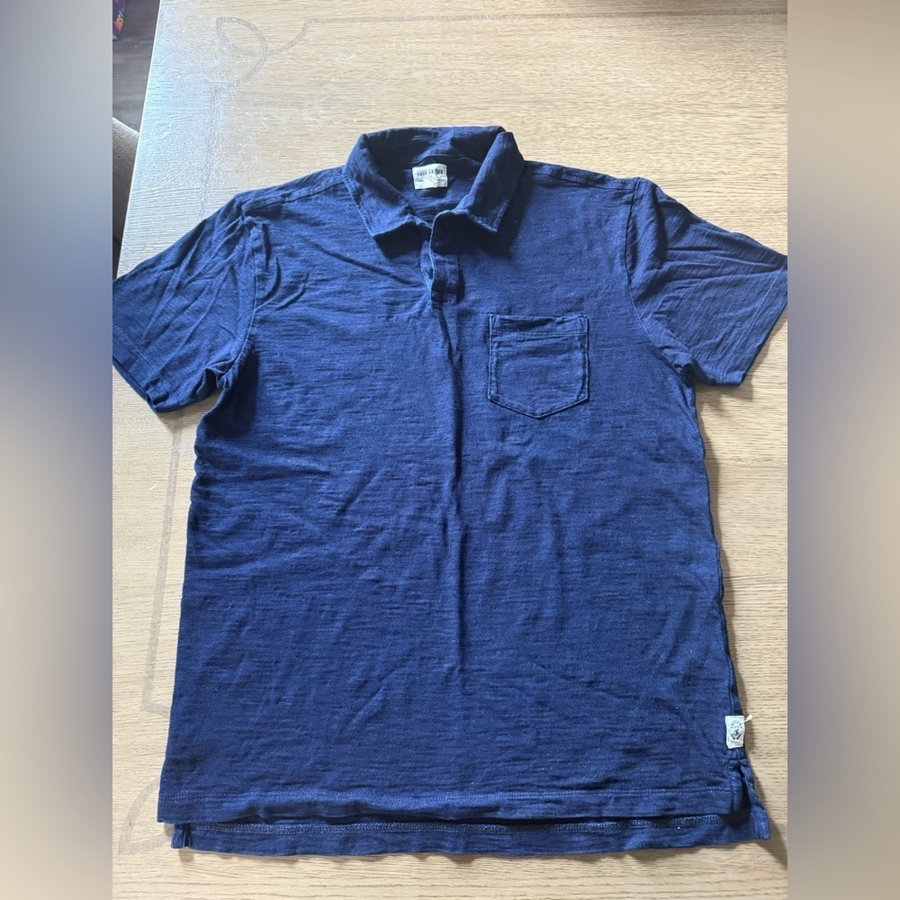 TODD SNYDER Men's Navy Blue Polo Shirt